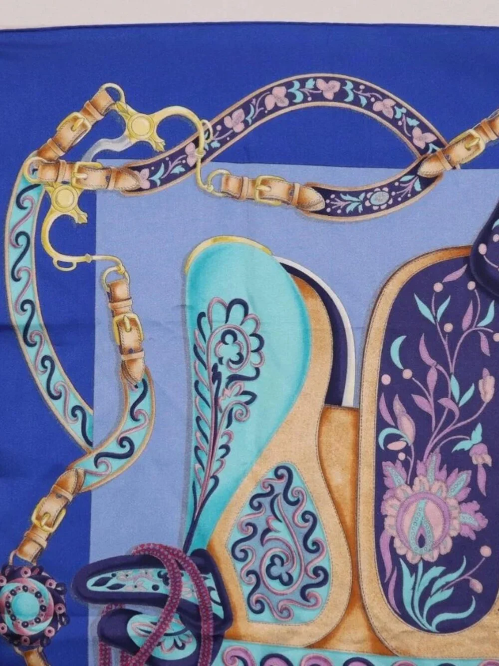 HERMES Carre 90 Scarf Silk 